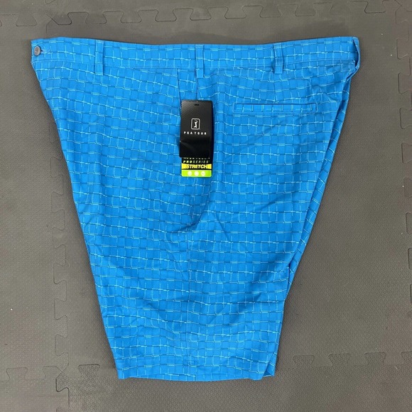 PGA Tour Pro Series Motionflux 360 Blue Print Golf Shorts Mens sz 42 FS Charity - Picture 4 of 11